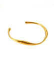 Bracelet Jonc Ondulé Doré Plaqué Or 18K – Bijou Minimaliste et Élégant