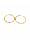 Boucles d’Oreilles Créoles 30 mm Dorées en Acier Inoxydable Élégantes