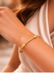 Bracelet Jonc Torsadé 60 mm Plaqué Or 18K – Manchette Corde Dorée Élégante