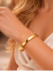 Bracelet Jonc Lisse 60 mm Plaqué Or 18K – Manchette Dorée Minimaliste