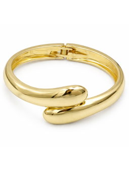 Bracelet Jonc Doré Plaqué Or 18K – Diamètre 60 mm Épaisseur 12 mm