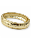 Bracelet Jonc Martelé Doré Plaqué Or 18K – Diamètre 60 mm Épaisseur 20 mm