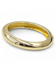 Bracelet Jonc Lisse Doré Plaqué Or 18K – Diamètre 60 mm Épaisseur 12 mm