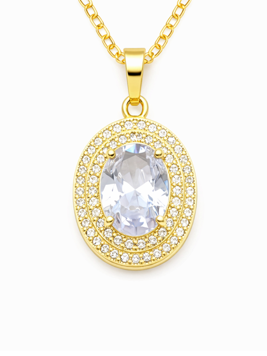 copy ofcopy ofcopy ofCollier Ange & Étoile Rose Doré Plaqué Or 18K – Pendentif 30 mm