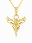 copy ofcopy ofcopy ofcopy ofcopy ofCollier Ange & Étoile Rose Doré Plaqué Or 18K – Pendentif 30 mm