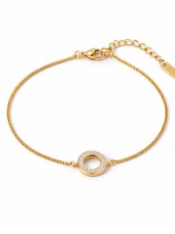 copy ofBracelet Battement de Cœur & Infini Doré en Acier Inoxydable Ajustable