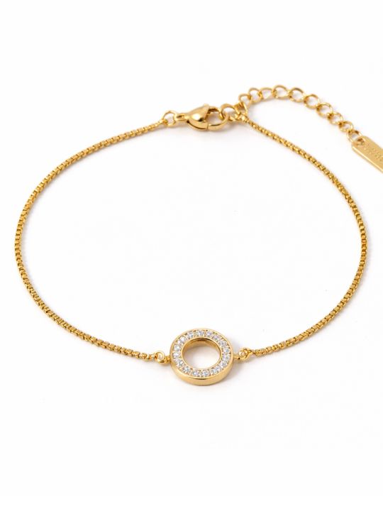 copy ofBracelet Battement de Cœur & Infini Doré en Acier Inoxydable Ajustable