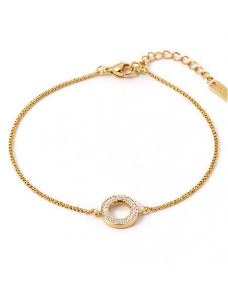 copy ofBracelet Battement de Cœur & Infini Doré en Acier Inoxydable Ajustable