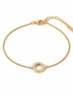 copy ofBracelet Battement de Cœur & Infini Doré en Acier Inoxydable Ajustable