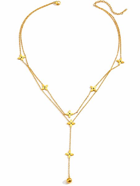 copy ofCollier Y Ajustable Maille Serpent Doré en Acier Inoxydable