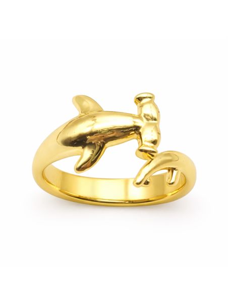 copy ofBague dorée plaqué or 18K à double rangée de pierres rectangulaires – Anneau élégant et lumineux