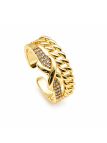 copy ofcopy ofcopy ofBague Alliances Ovale Zirconiums Dorée Plaqué Or 18K Élégante
