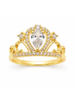 copy ofcopy ofcopy ofBague Alliances Ovale Zirconiums Dorée Plaqué Or 18K Élégante