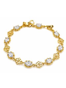 copy ofcopy ofBracelet Tennis Zirconiums Doré Plaqué Or 18K