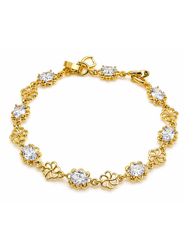 copy ofcopy ofBracelet Tennis Zirconiums Doré Plaqué Or 18K