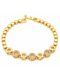 copy ofcopy ofcopy ofBracelet Tennis Zirconiums Doré Plaqué Or 18K