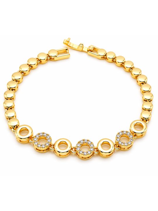 copy ofcopy ofcopy ofBracelet Tennis Zirconiums Doré Plaqué Or 18K