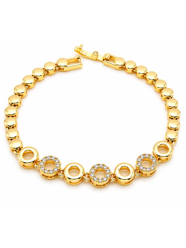 copy ofcopy ofcopy ofBracelet Tennis Zirconiums Doré Plaqué Or 18K