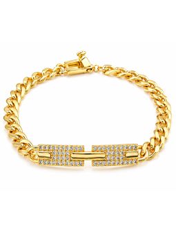 copy ofcopy ofBracelet Tennis Zirconiums Doré Plaqué Or 18K