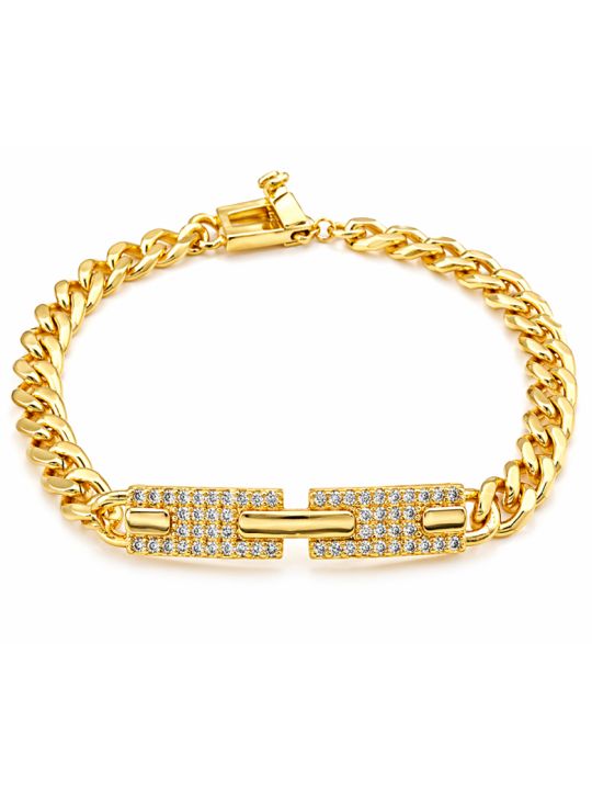 copy ofcopy ofBracelet Tennis Zirconiums Doré Plaqué Or 18K