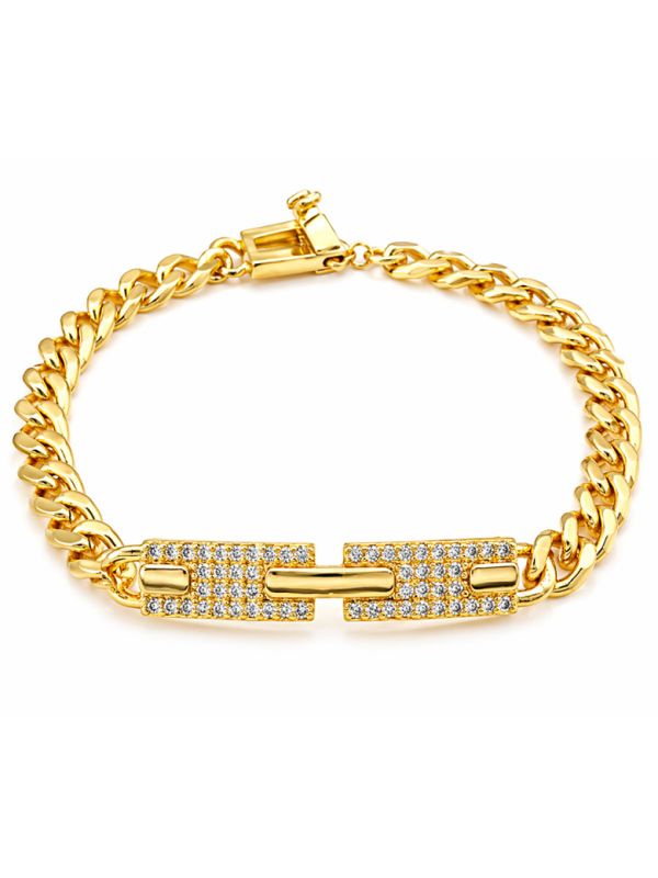 copy ofcopy ofBracelet Tennis Zirconiums Doré Plaqué Or 18K