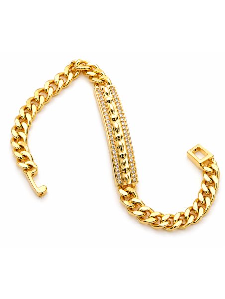 copy ofcopy ofcopy ofcopy ofBracelet Tennis Zirconiums Doré Plaqué Or 18K