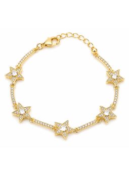 copy ofcopy ofcopy ofBracelet Tennis Zirconiums Doré Plaqué Or 18K