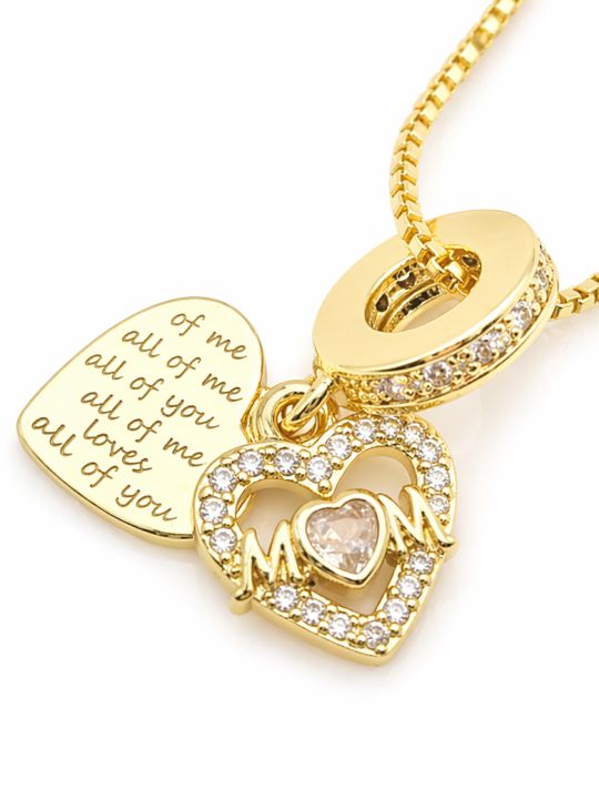copy ofcopy ofcopy ofCollier Lune Étoile Zircon Doré Plaqué Or 18K – Pendentif 25 mm