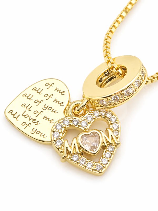 copy ofcopy ofcopy ofCollier Lune Étoile Zircon Doré Plaqué Or 18K – Pendentif 25 mm