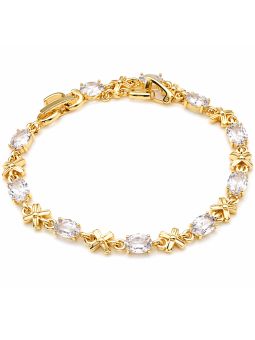 copy ofcopy ofBracelet Étoiles Zirconiums Doré Plaqué Or 18K