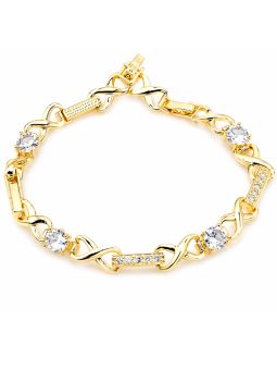 copy ofcopy ofcopy ofBracelet Étoiles Zirconiums Doré Plaqué Or 18K