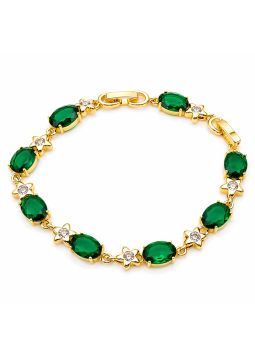 copy ofcopy ofcopy ofBracelet Étoiles Zirconiums Doré Plaqué Or 18K