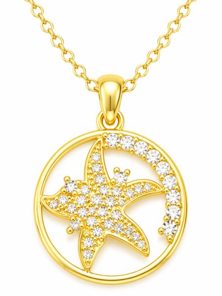 copy ofcopy ofCollier Charms Soleil Lune & Étoile Doré Plaqué Or 18K