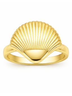 copy ofBague Ouverte Asymétrique Striée & Zirconiums Dorée Plaqué Or 18K