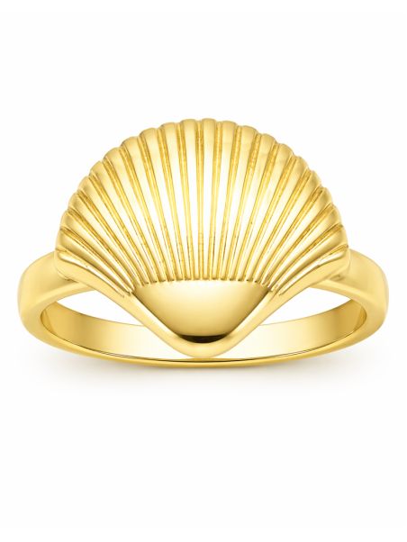 copy ofBague Ouverte Asymétrique Striée & Zirconiums Dorée Plaqué Or 18K