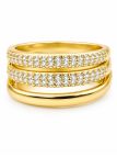 copy ofcopy ofcopy ofcopy ofBague Étoiles Dorée en Plaqué Or 18K avec Strass – Design Ajustable Élégant