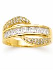 copy ofcopy ofcopy ofBague Étoiles Dorée en Plaqué Or 18K avec Strass – Design Ajustable Élégant