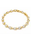 copy ofcopy ofBracelet Maillons Entrelacés & Zircons Doré Plaqué Or 18K