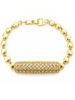 copy ofcopy ofcopy ofBracelet Maillons Entrelacés & Zircons Doré Plaqué Or 18K