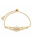 copy ofcopy ofcopy ofcopy ofBracelet Maillons Entrelacés & Zircons Doré Plaqué Or 18K