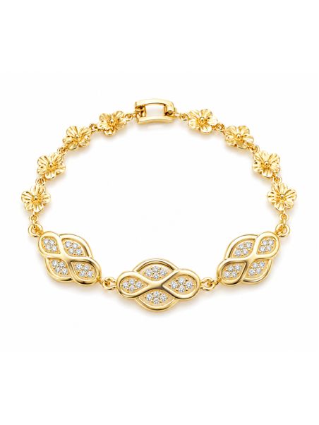 copy ofcopy ofBracelet Soleil Ajustable Doré en Plaqué Or 18K et Zircons