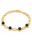copy ofcopy ofBracelet Soleil Ajustable Doré en Plaqué Or 18K et Zircons