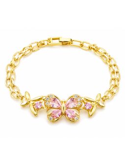 copy ofcopy ofcopy ofBracelet Soleil Ajustable Doré en Plaqué Or 18K et Zircons