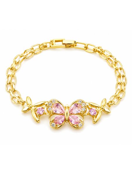 copy ofcopy ofcopy ofBracelet Soleil Ajustable Doré en Plaqué Or 18K et Zircons