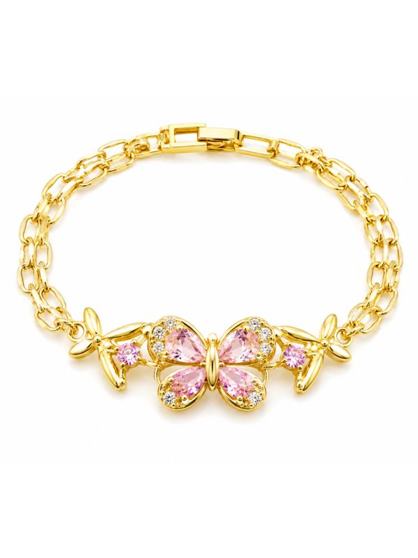 copy ofcopy ofcopy ofBracelet Soleil Ajustable Doré en Plaqué Or 18K et Zircons