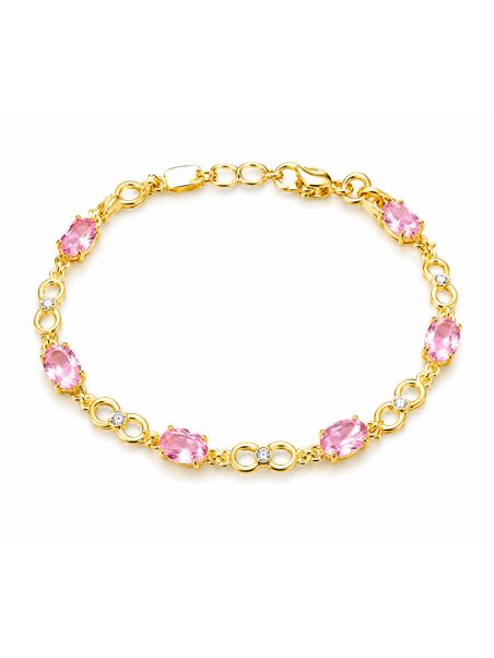 copy ofcopy ofBracelet Soleil Ajustable Doré en Plaqué Or 18K et Zircons