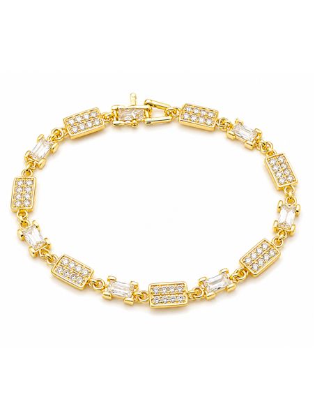 copy ofcopy ofcopy ofBracelet Soleil Ajustable Doré en Plaqué Or 18K et Zircons