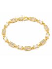 copy ofcopy ofcopy ofBracelet Soleil Ajustable Doré en Plaqué Or 18K et Zircons