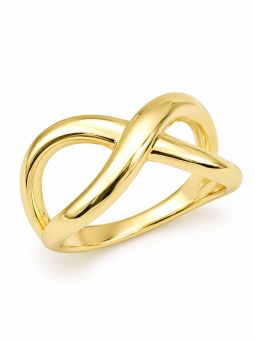 copy ofcopy ofBague Croisée Dorée en Plaqué Or 18K et Cristaux Taille Princesse