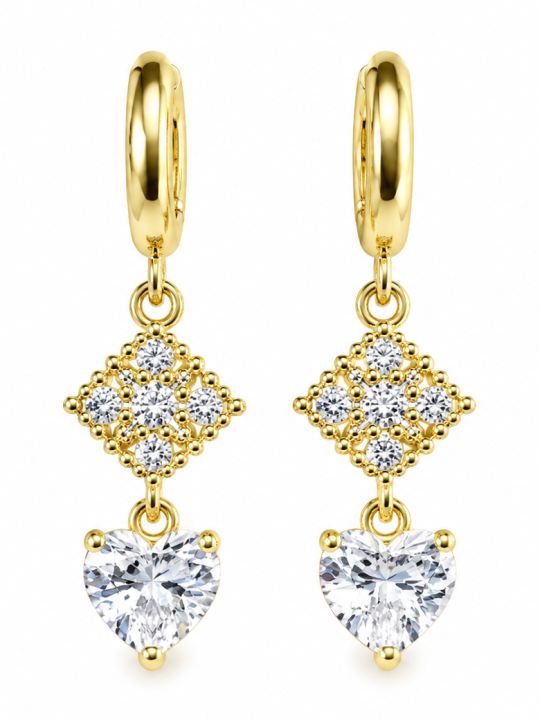 copy ofBoucles d’Oreilles Demi-Créoles Perles Dorées Plaqué Or 18K